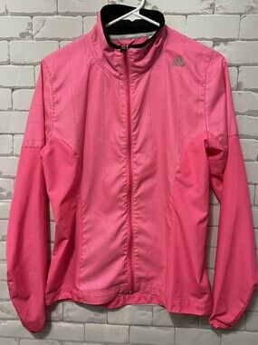Adidas Jacket Womens Small Pink Nylon Running Climaproof Supernova Coat Ladies